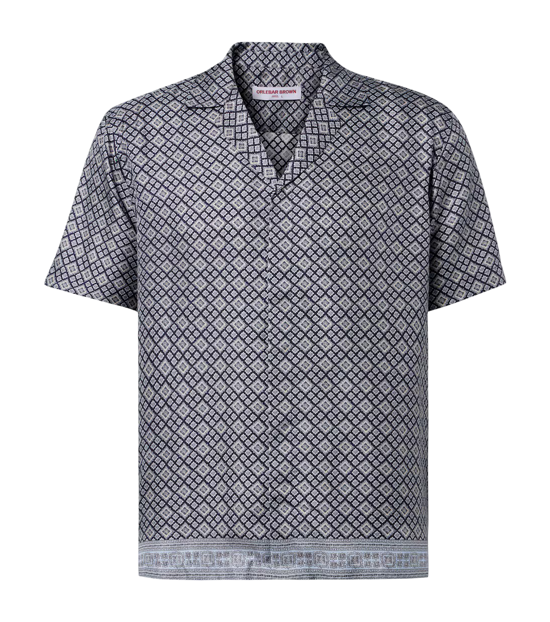 Maitan printed silk blowing shirt
