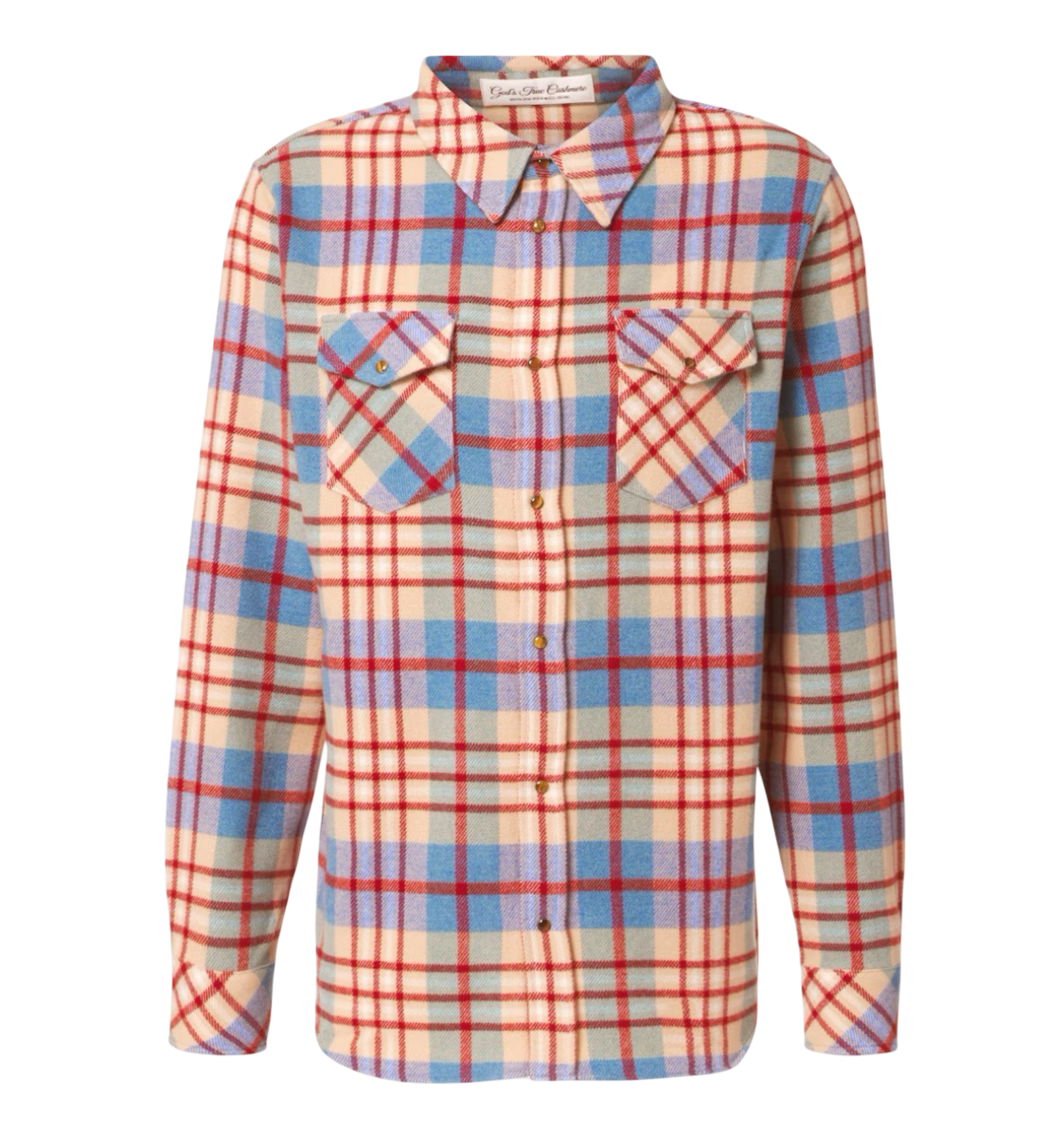 Al's Run plaid cashmere shirt