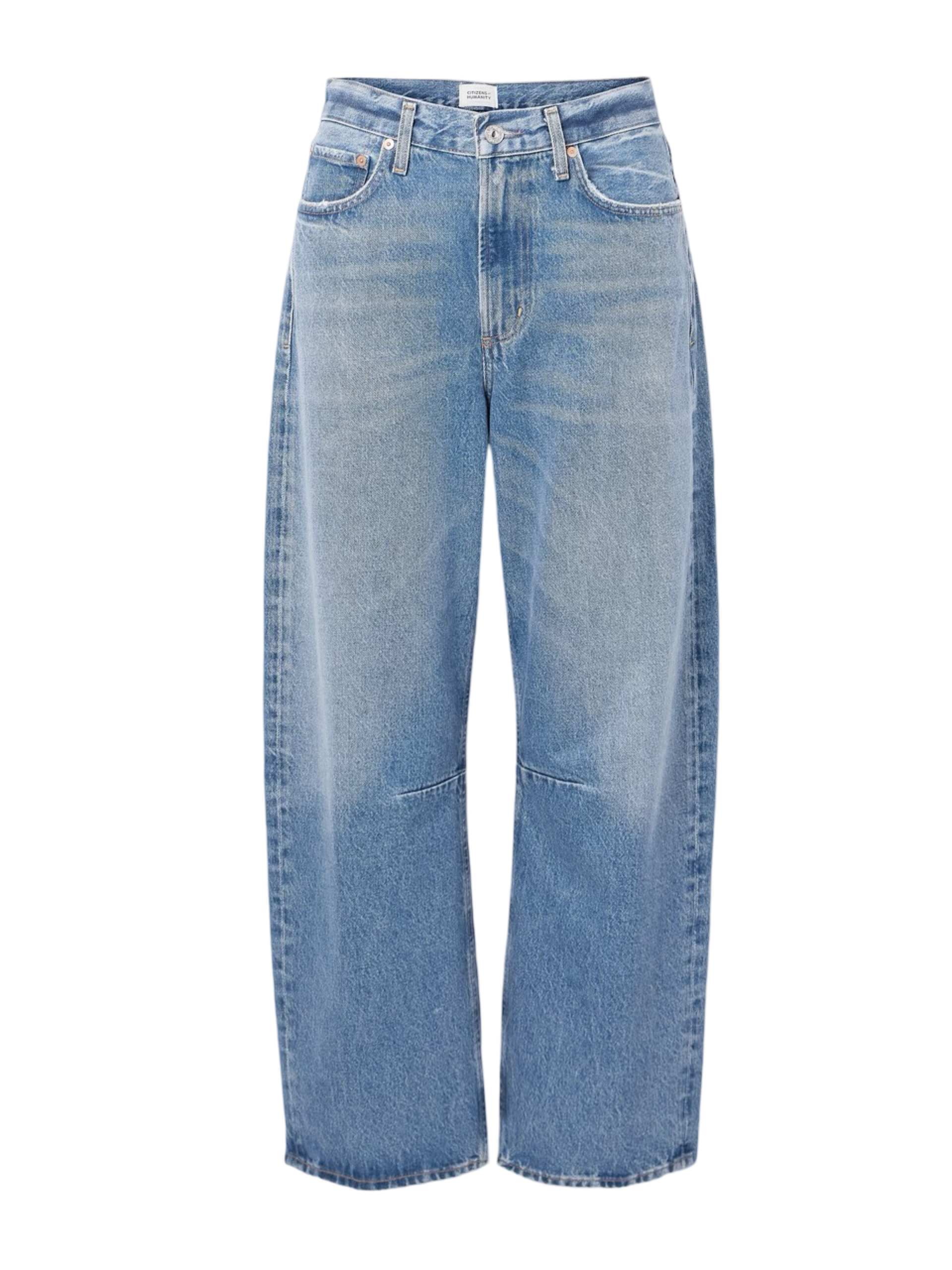 Miro Mid-Rise Barrel-Leg Recycled Jeans