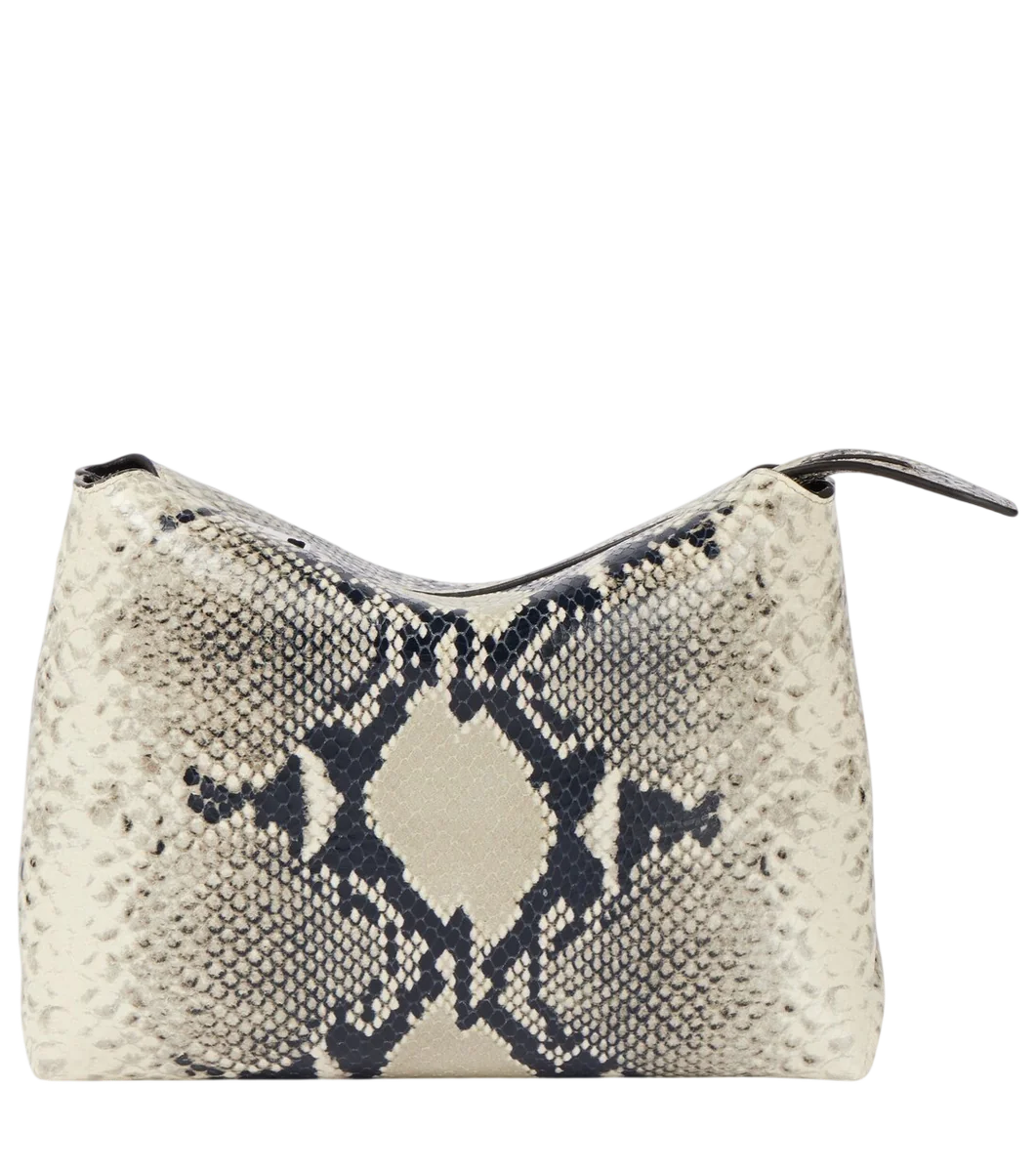 Lina Snake-Effect Leather Crossbody Bag