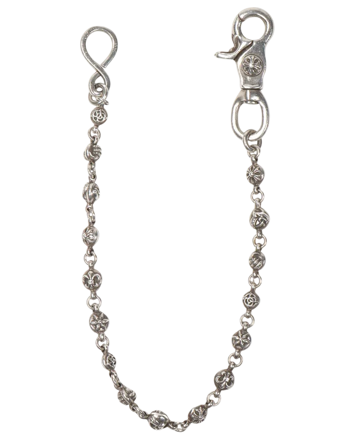 Chrome Hearts 'multi Ball' 24in Single Clip Wallet Chain