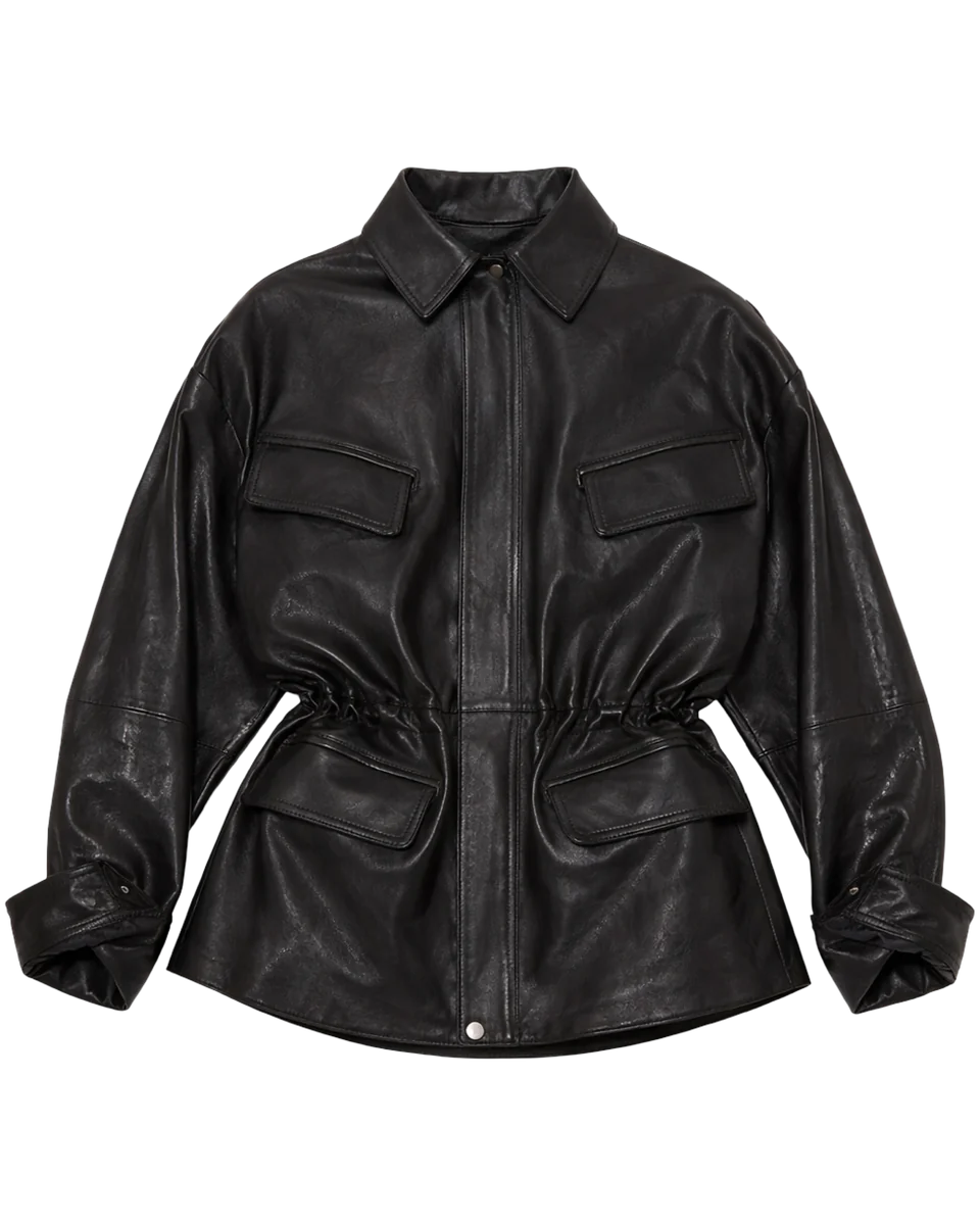 The Peplum Leather Moto Jacket