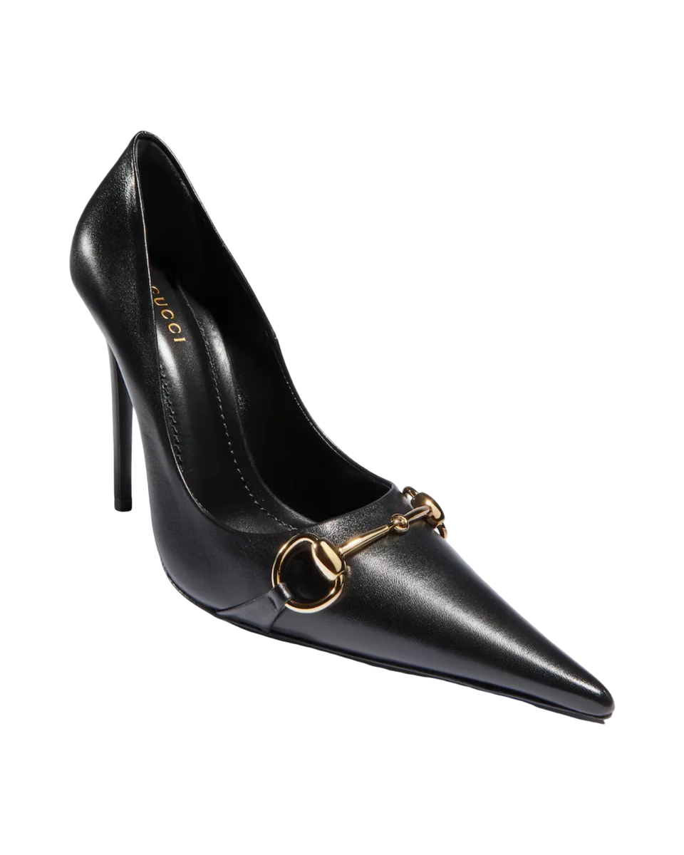Donna Pump in Black Leather