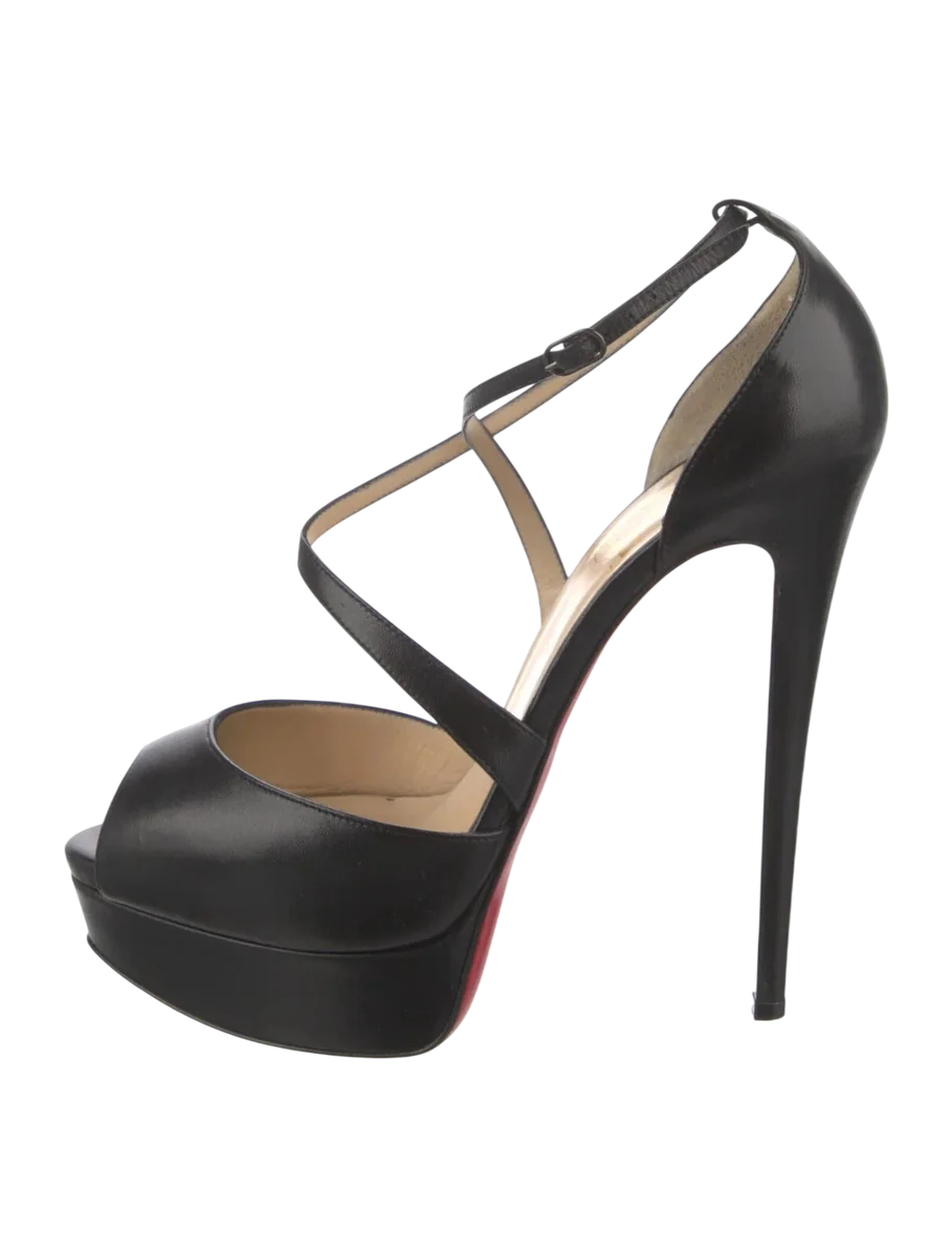 Black Cross Me 150 Leather Pumps