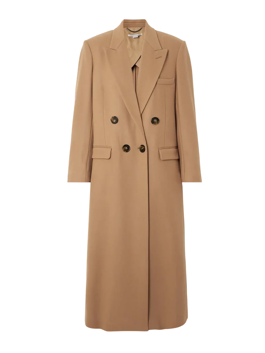 Oversized Double-Breasted Wool Coat