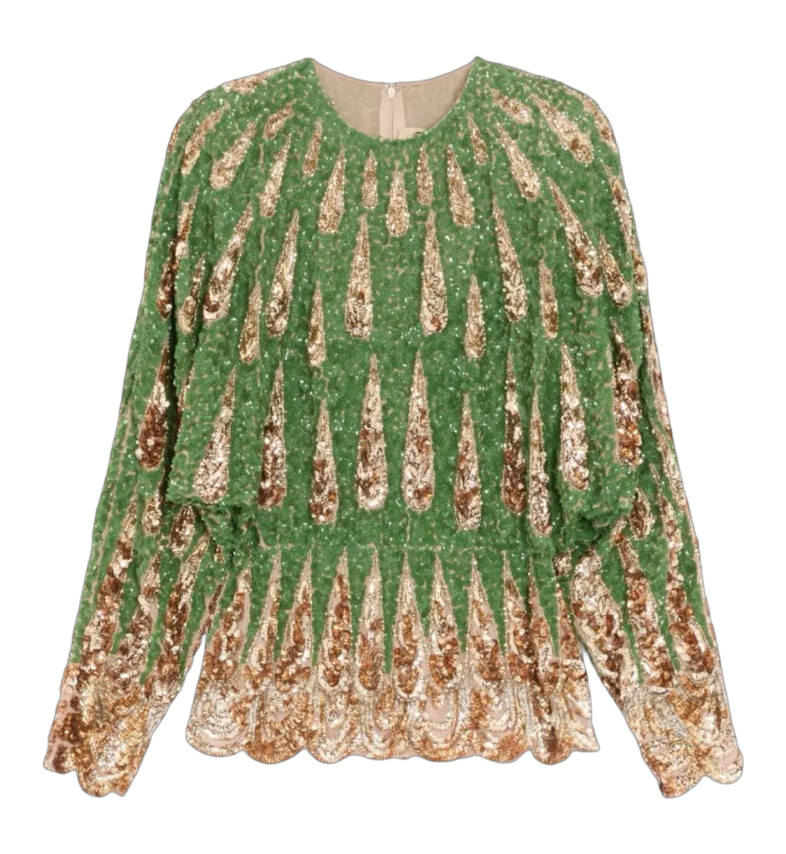 Embroidered Chiffon Top