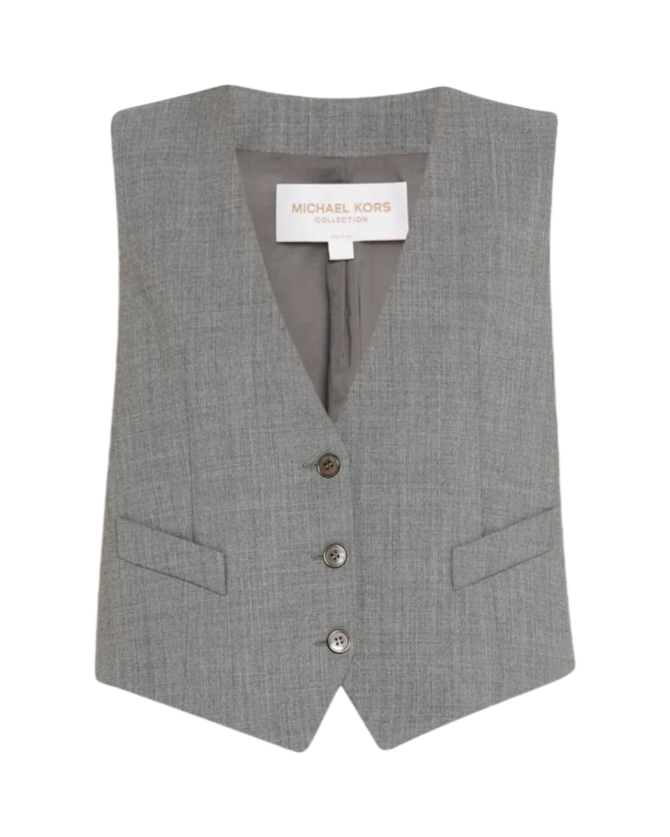 Stretch Virgin Wool Vest