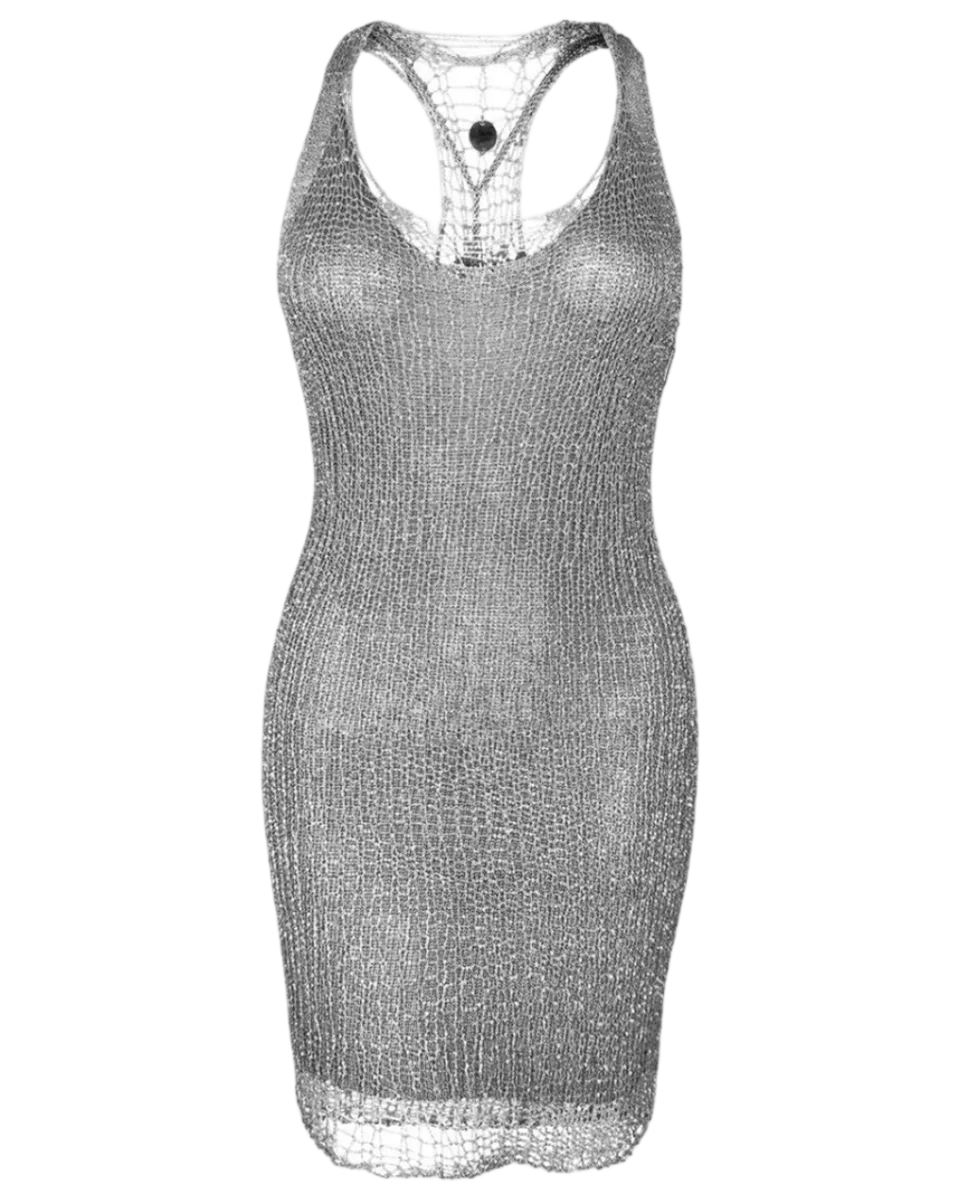 Metal Mini Dress - Chainmail Style