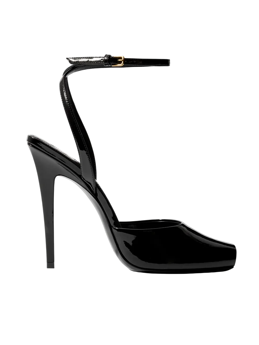 La Scandale Patent-Leather Mules