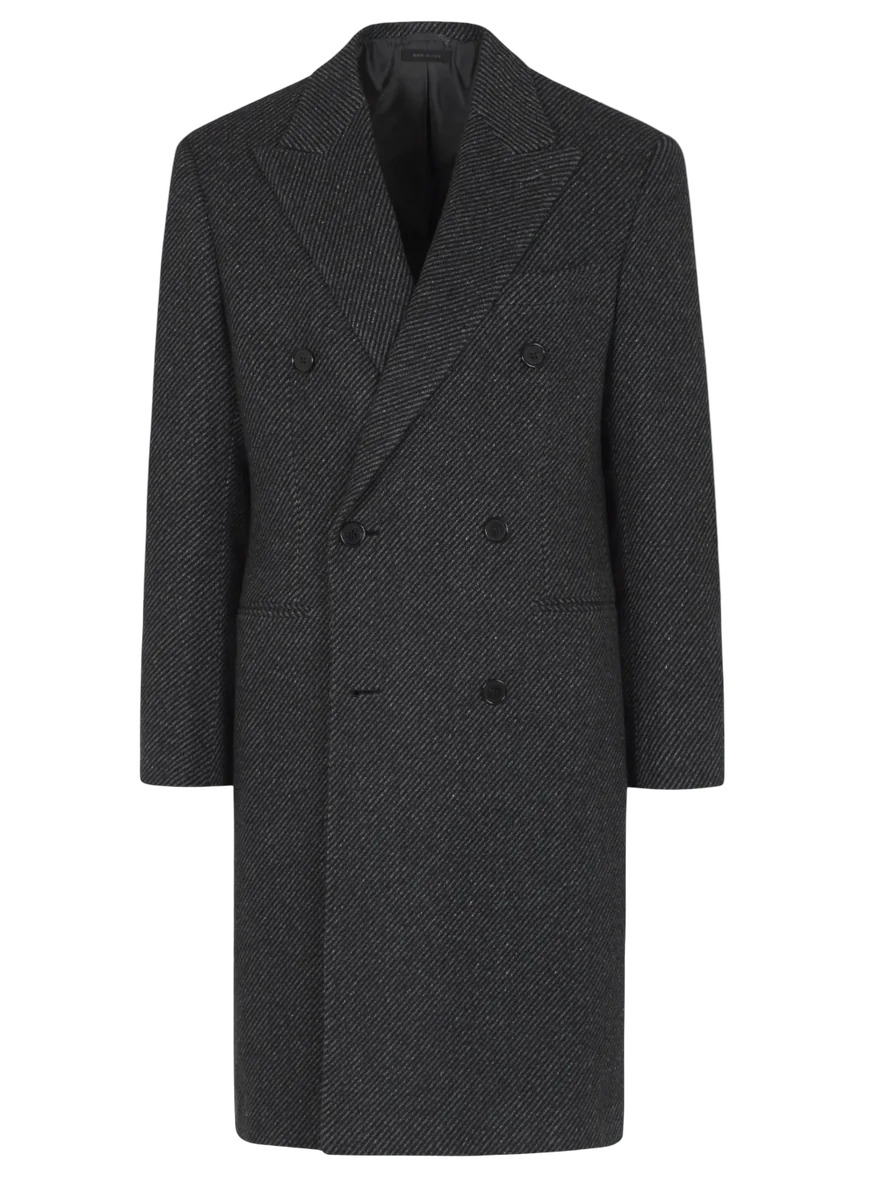 Cashmere And Silk Double-Breasted Salomone 75th Coat