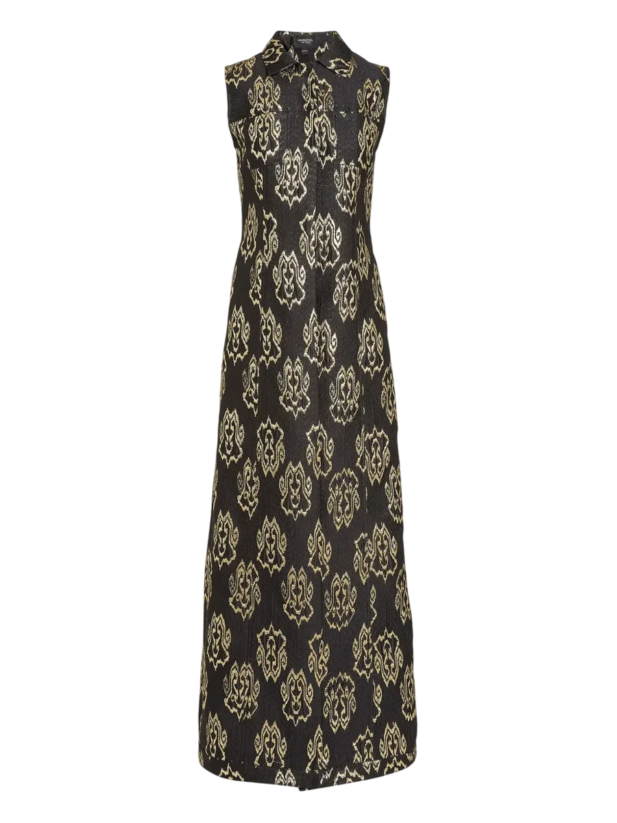 Ikat-Jacquard Sleeveless Vest