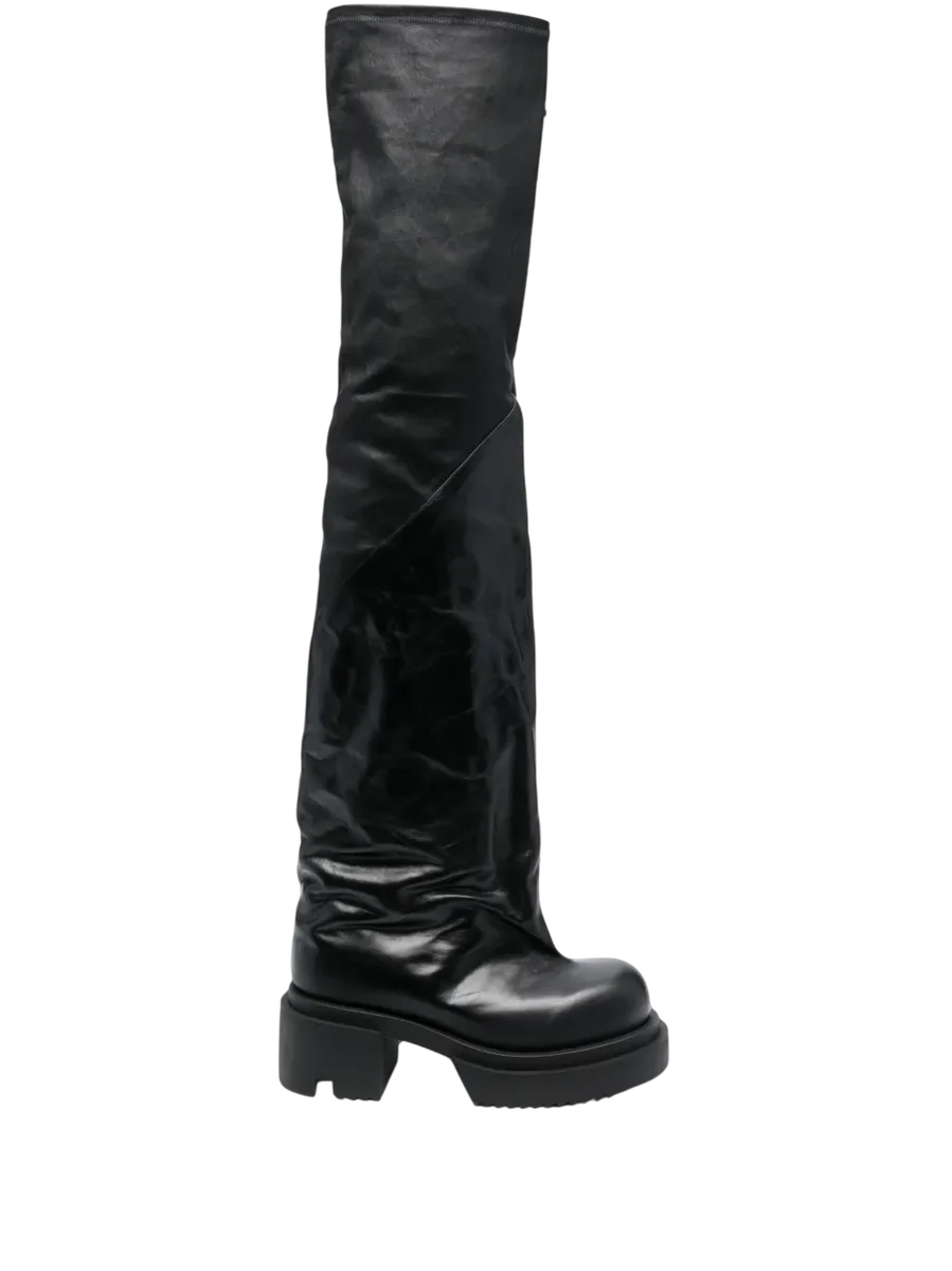 Bogun 78mm Leather Flared Boots