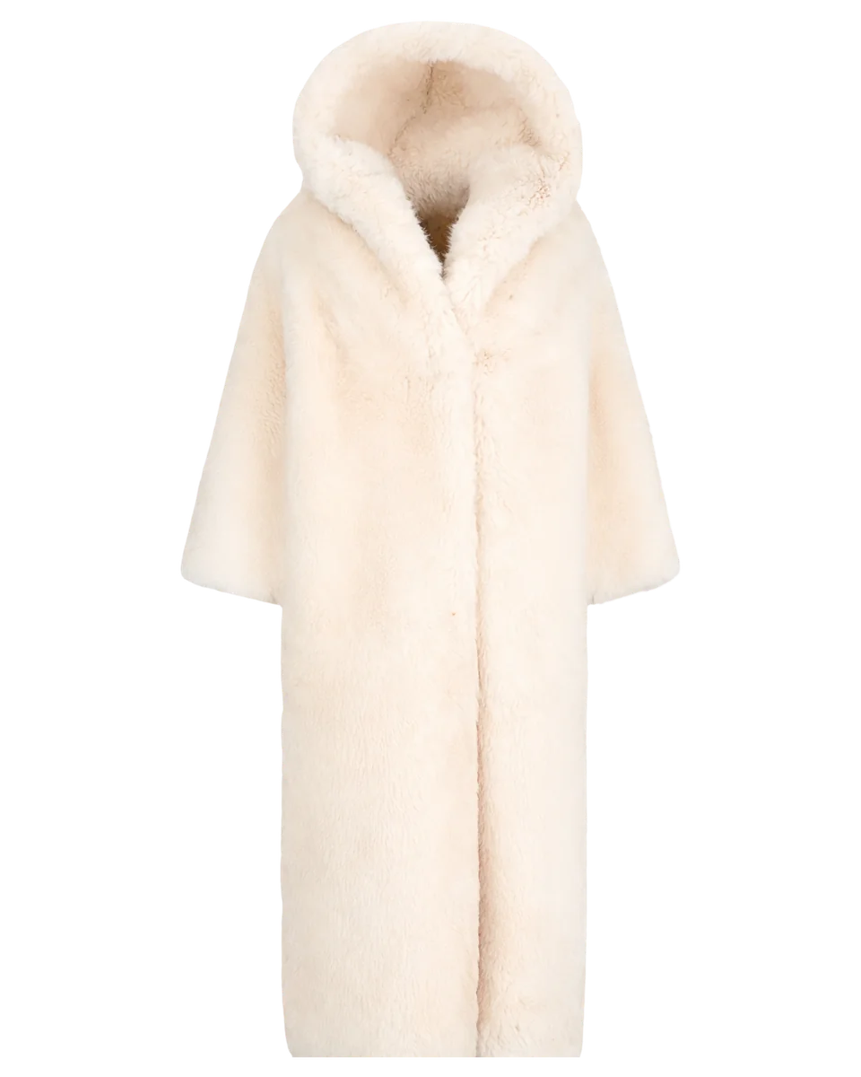 Faux Fur Hooded Coat