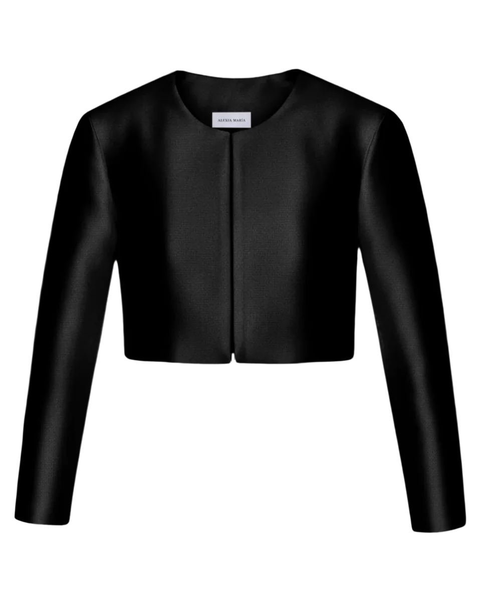 Carolyn Silk and Wool Long Sleeve Jacket