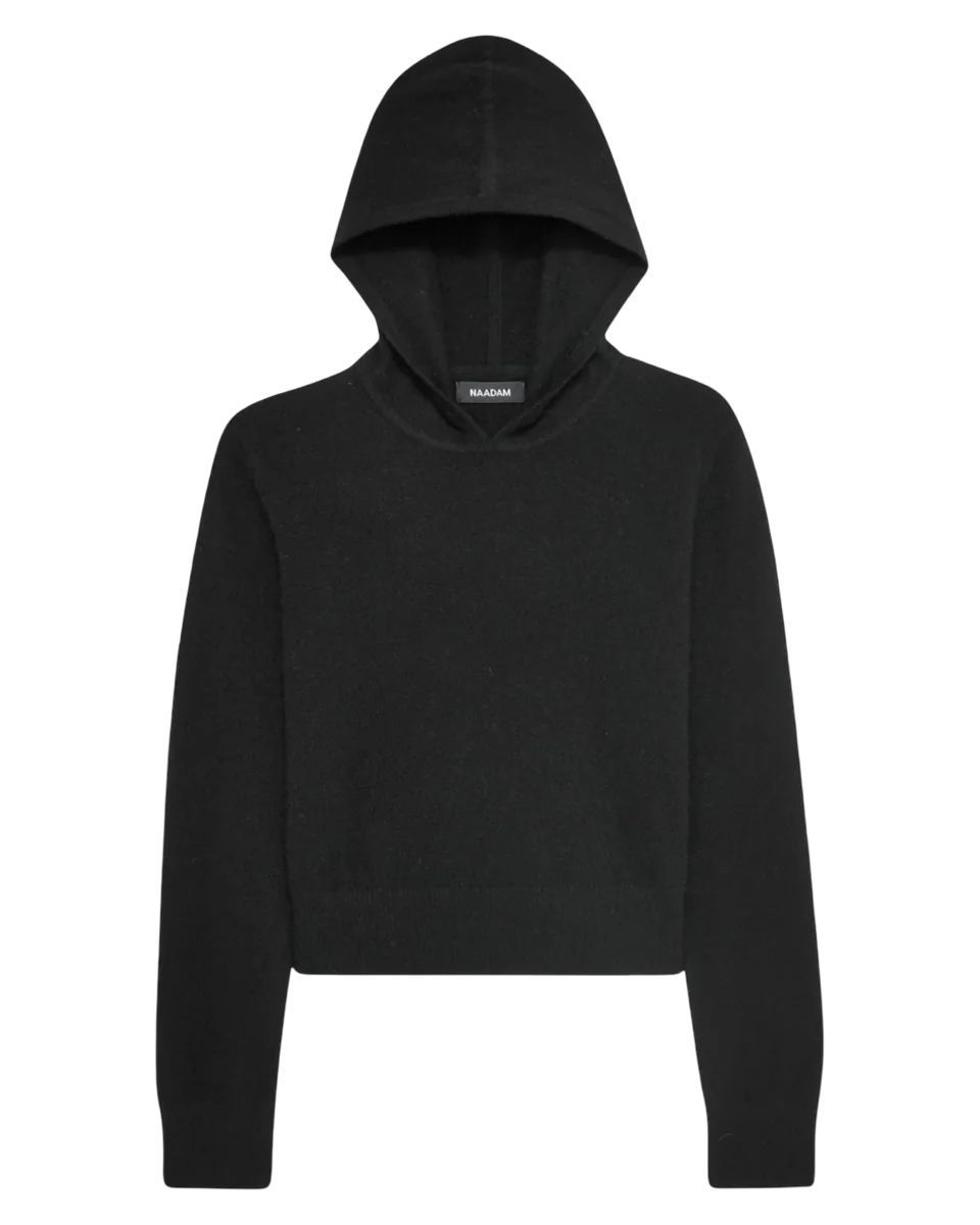 Signature Cashmere Cropped Hoodie