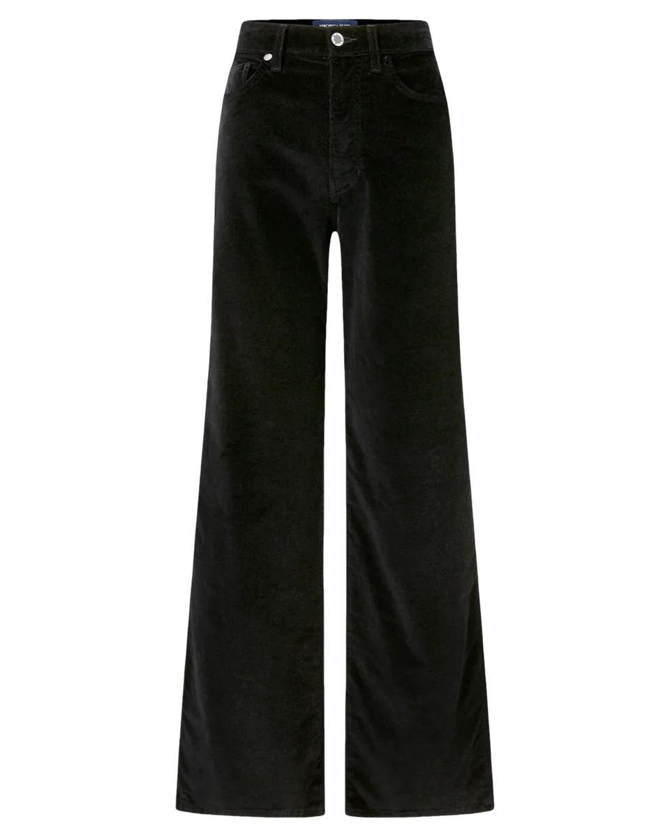 Taylor Velvet High Waist Wide Leg Jeans