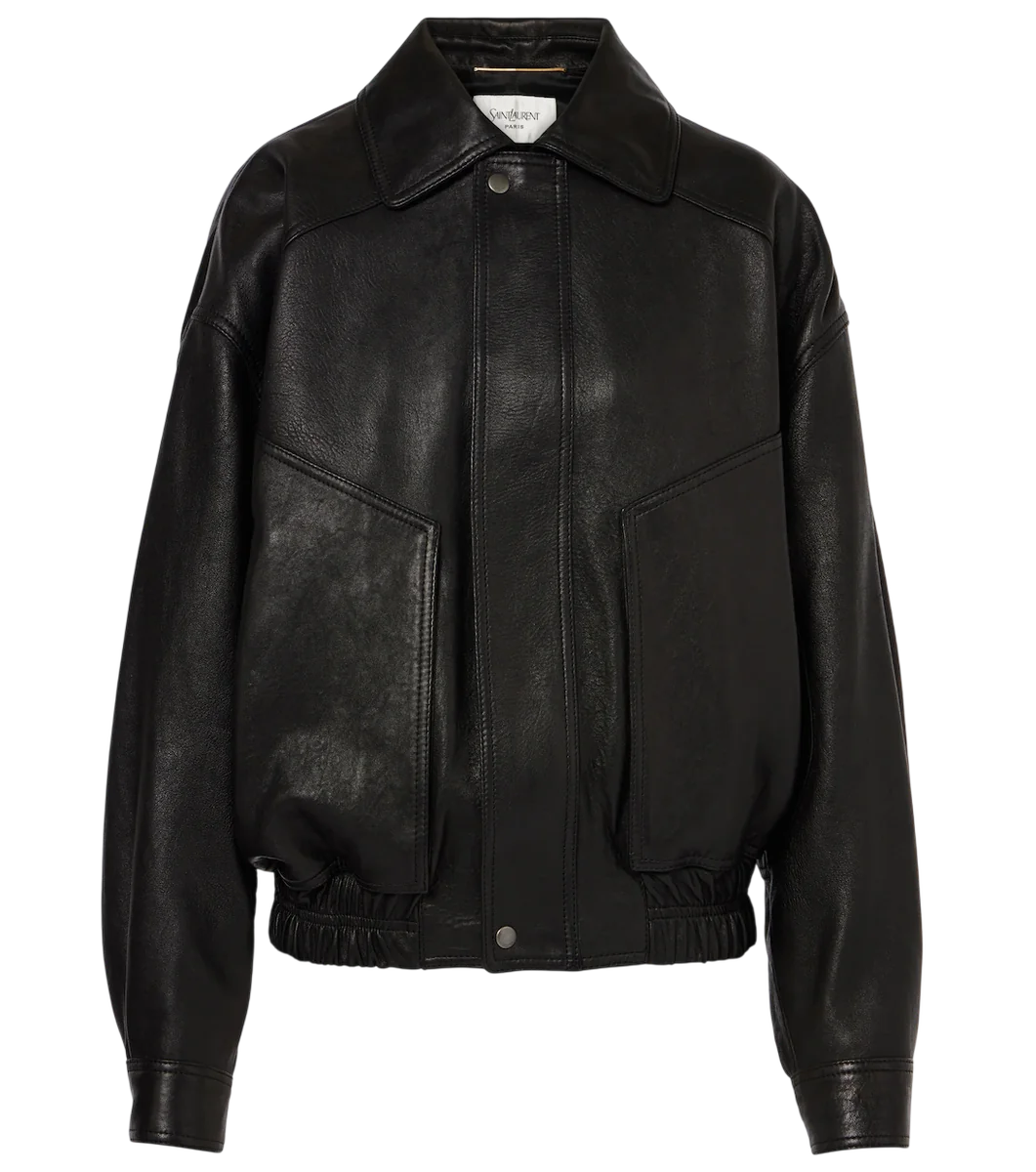 Leather Bomber Jacket