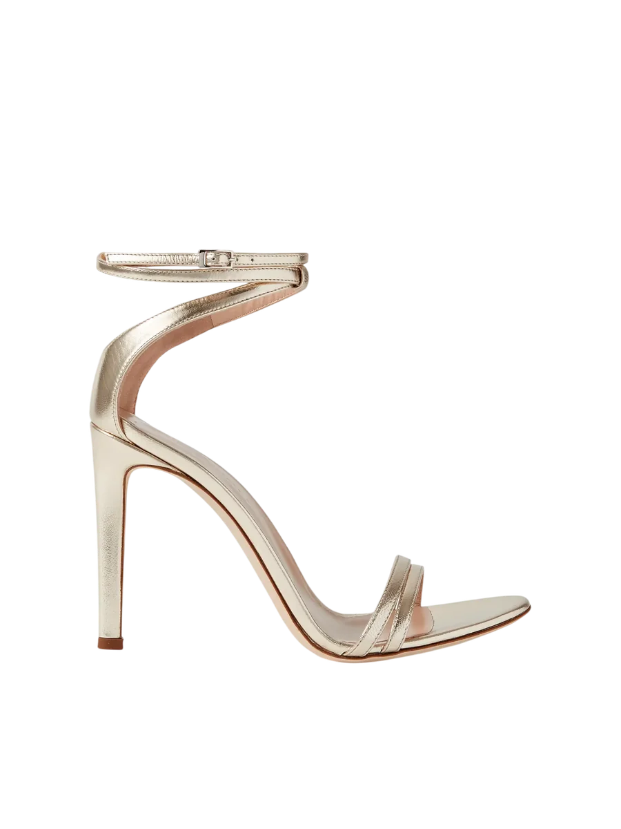 Metallic Leather Sandals