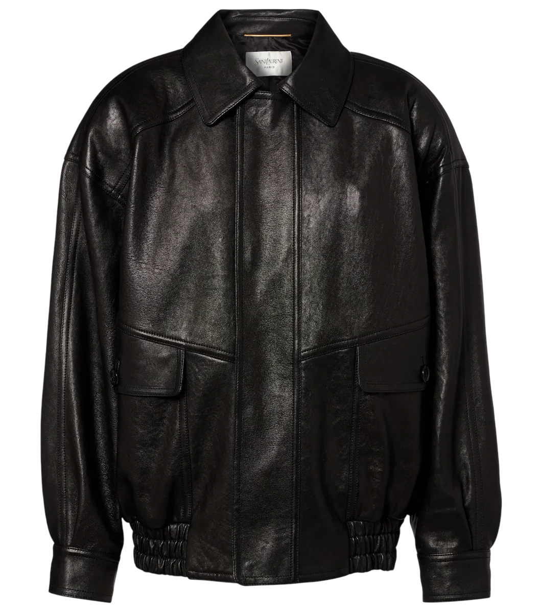 Leather Blouson Jacket