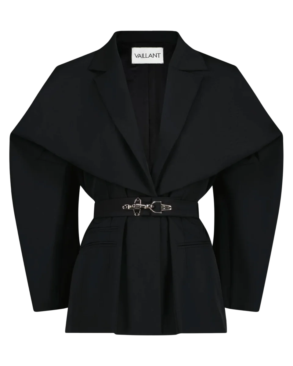 Cinched Waist Technical Blazer