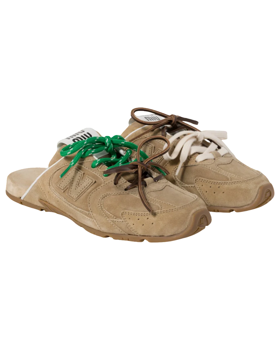 New Balance X Miu Miu 530 Sl Faded Suede Mules