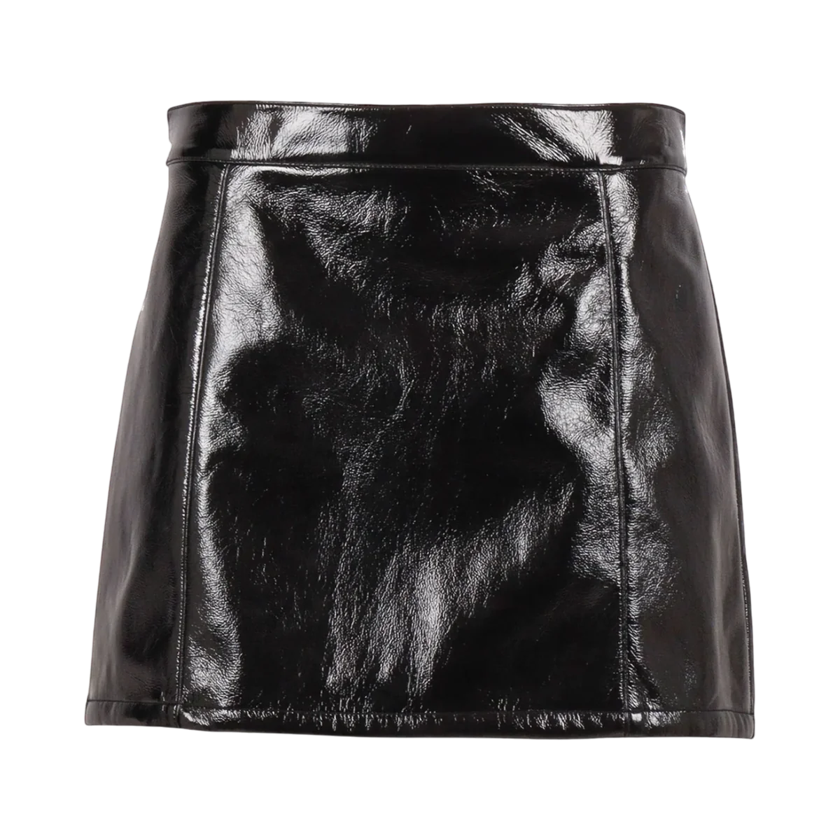 Patent Micro Mini Skirt