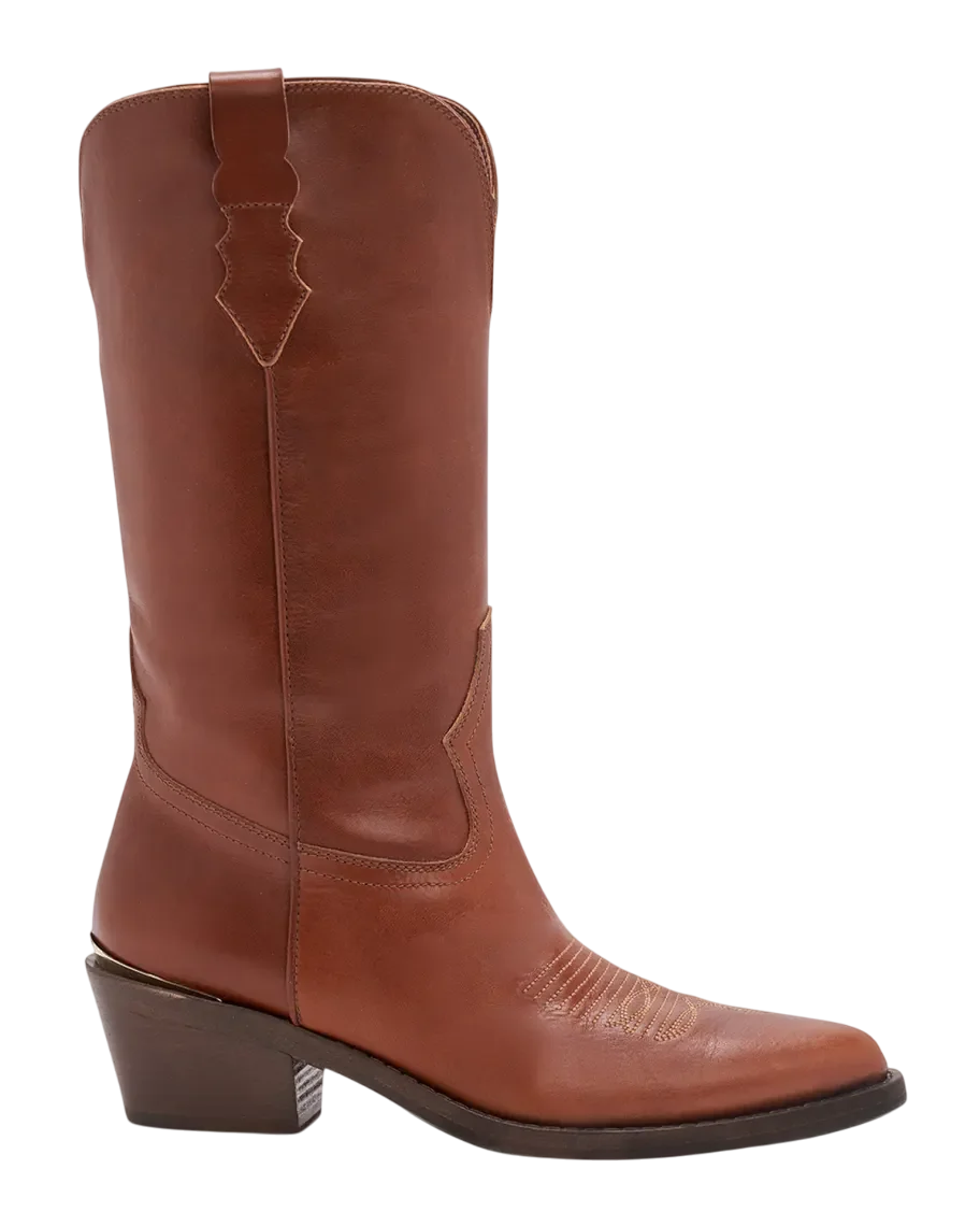 Julia Leather Western Boots