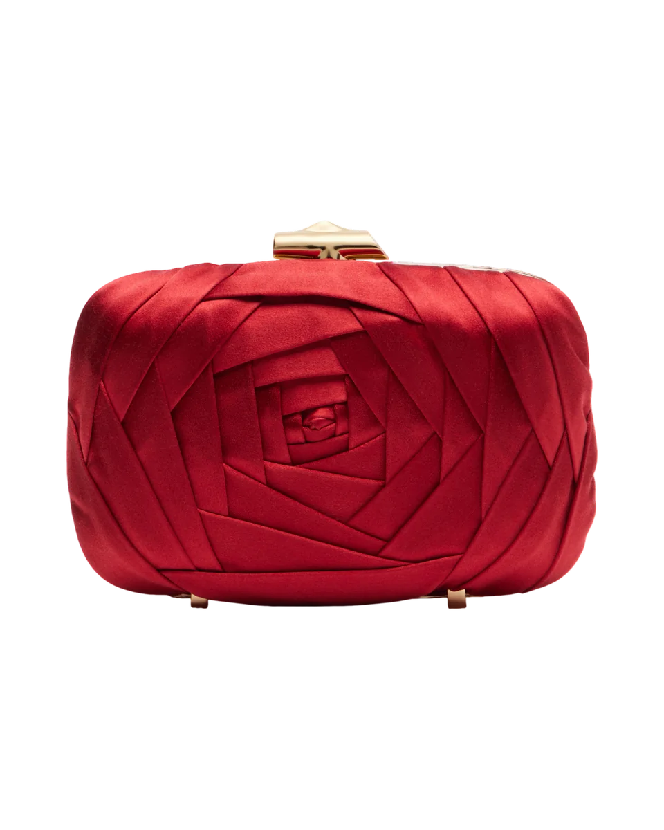 Rose Vivier Satin Clutch