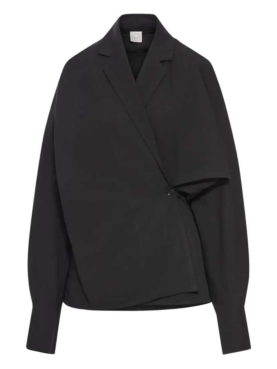 Asymmetric Wrap Blouse