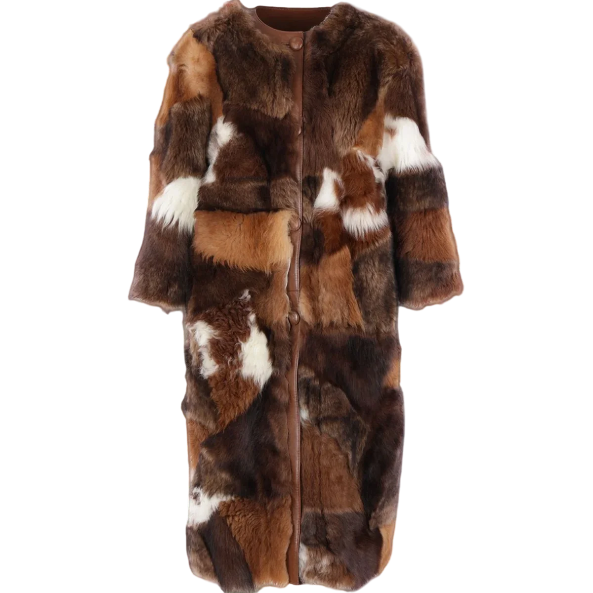 Prada Patchwork Long Coat