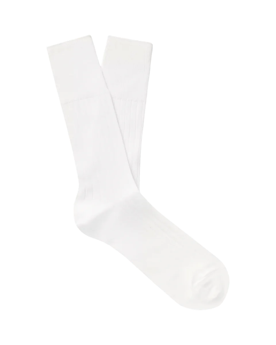  Ribbed Cotton-Blend Socks