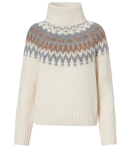 Ingrid Jacquard Cashmere Turtleneck Sweater