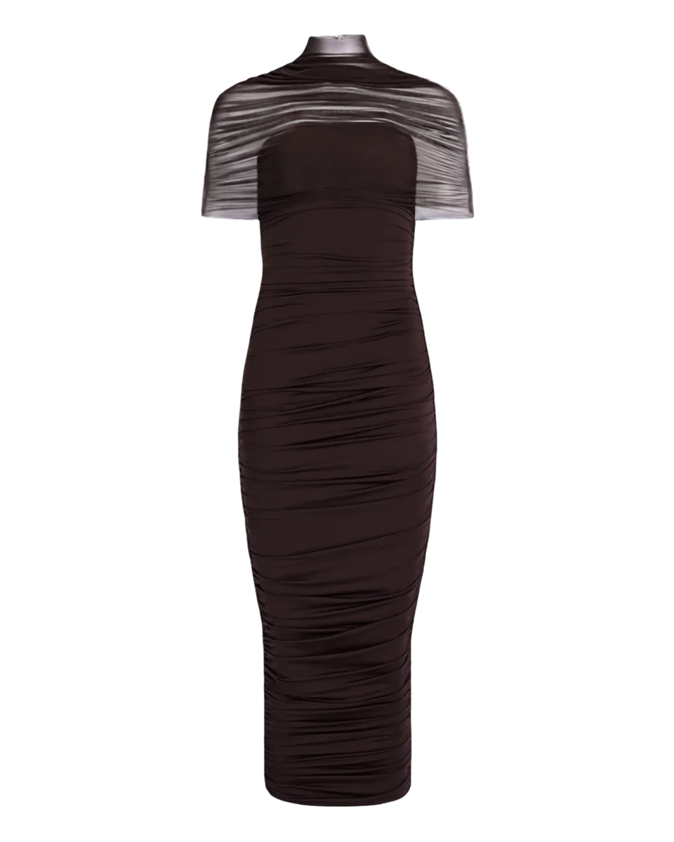 Roberta Ruched Midi Dress