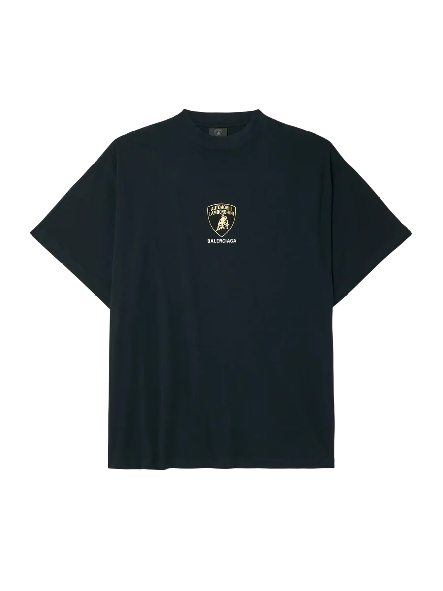 + Lamborghini Oversized Printed Cotton-Jersey T-Shirt