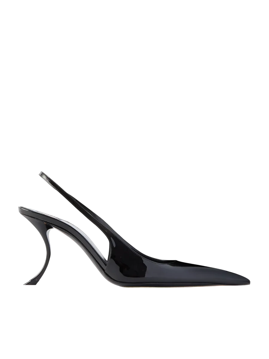 Apolline Patent-Leather Slingback Pumps