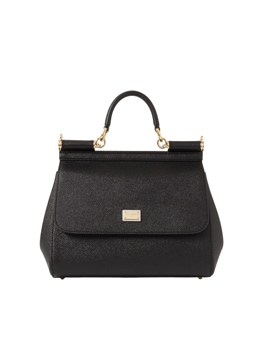 Sicily Medium Textured-Leather Tote