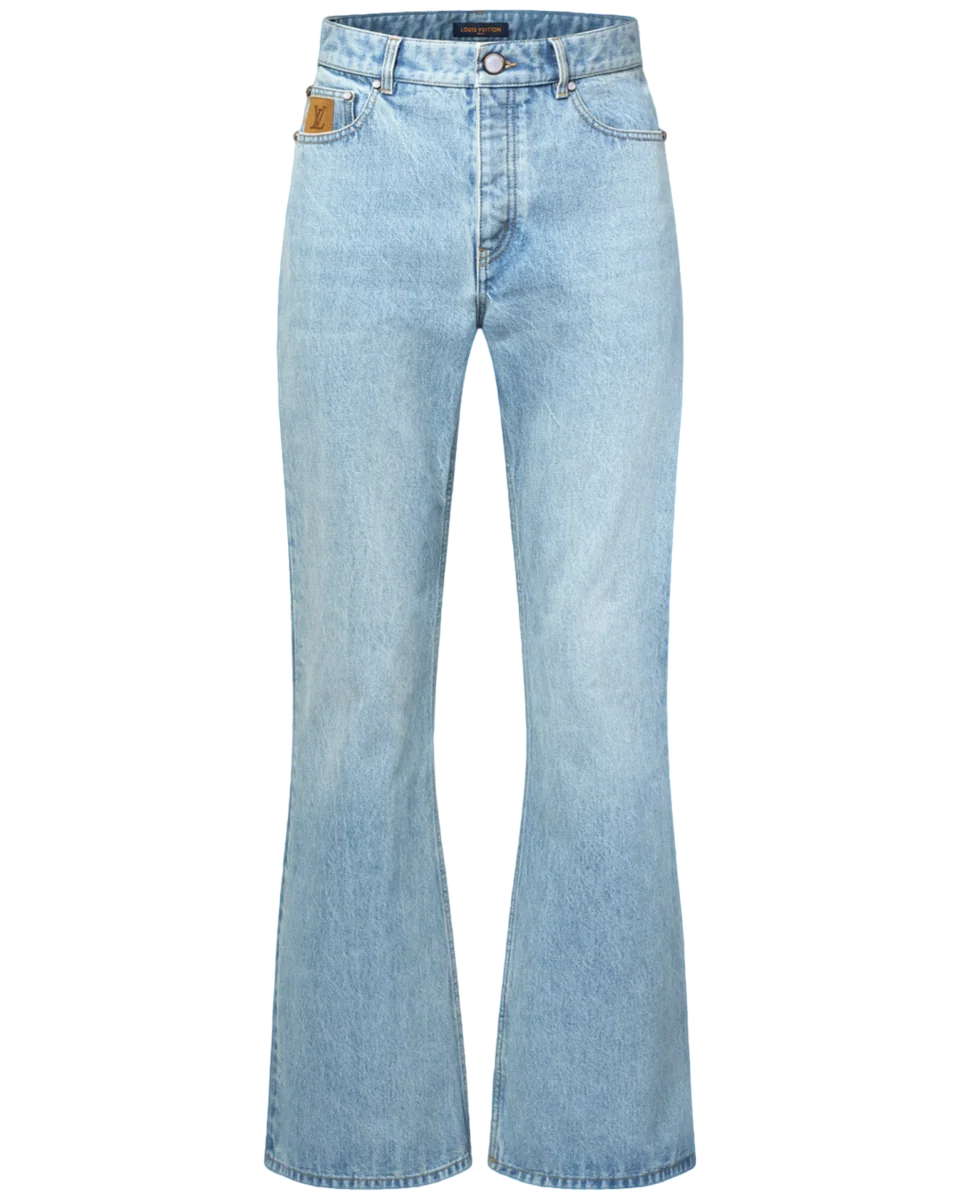 LV Flared Fit Denim Pants