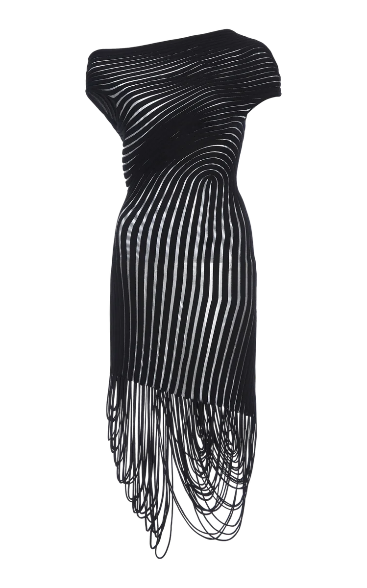 Embroidered Sheer Midi Dress