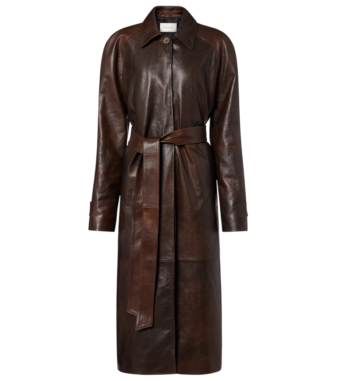 Leather Wrap Coat