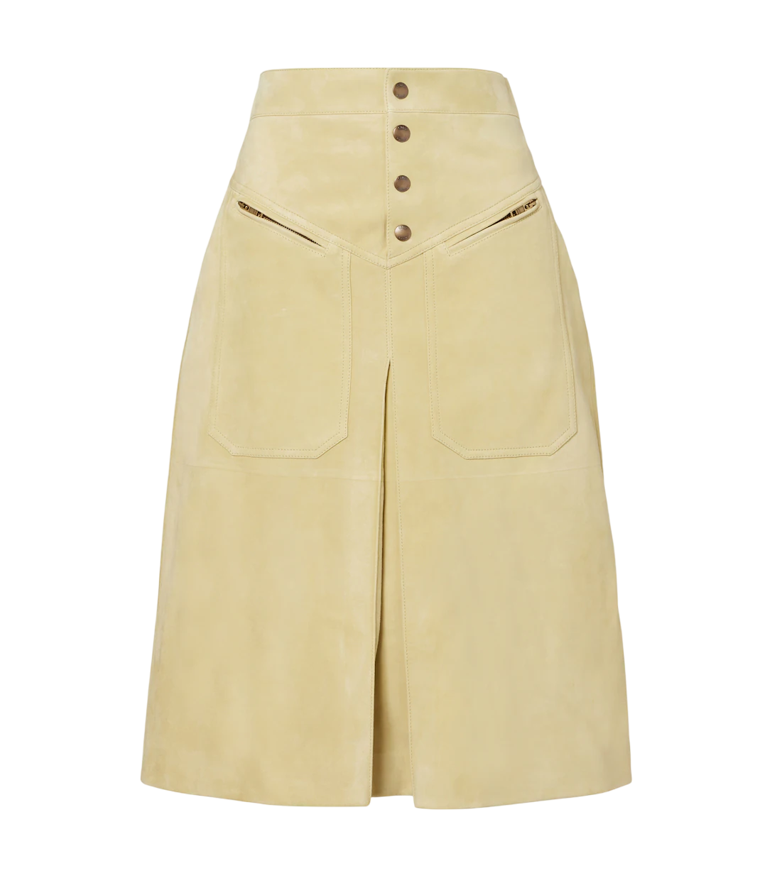 Suede Midi Skirt