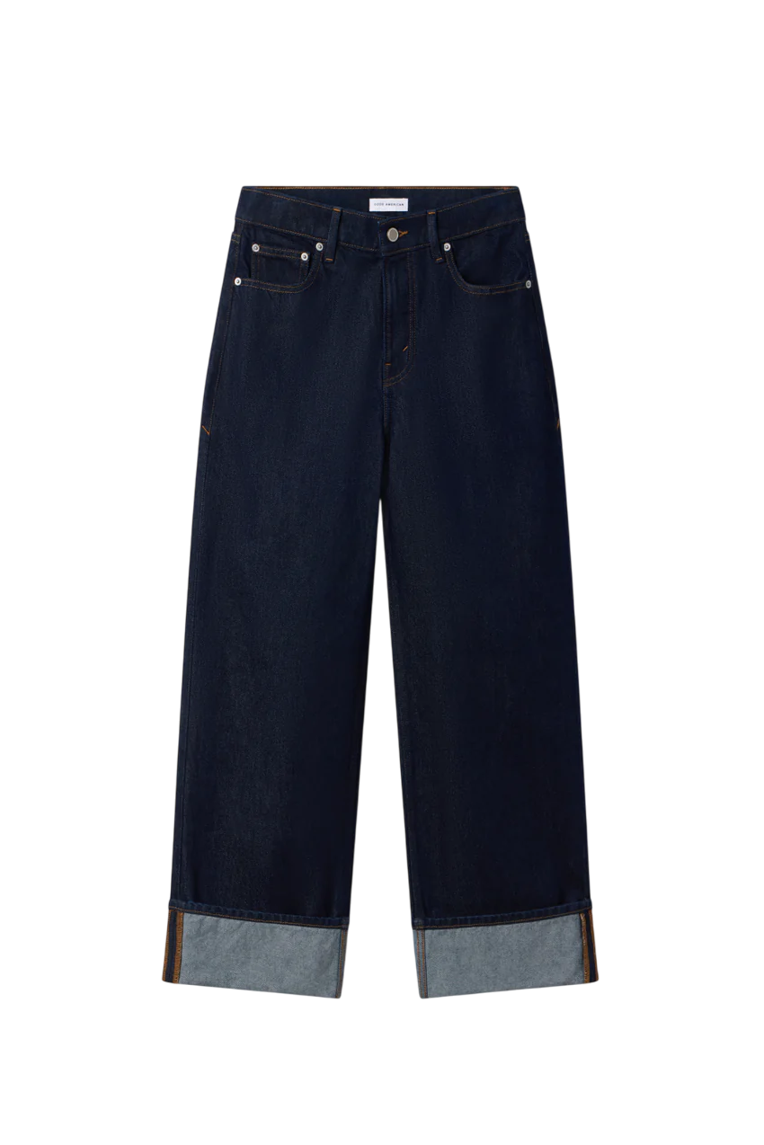Good Low Rise Baggy Cuffed Jeans