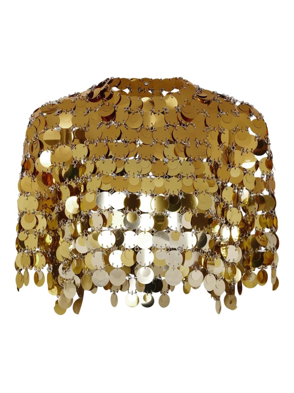 Chainmail-Embellished Cropped Top