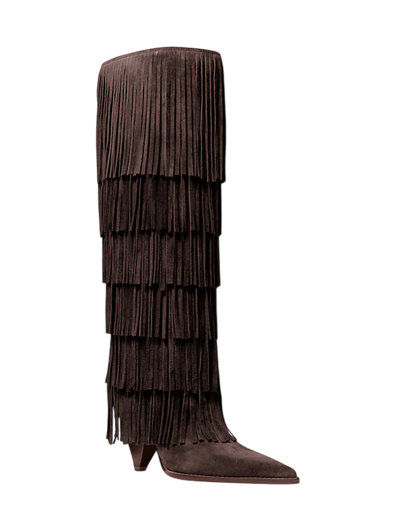 Jayla Fringed Suede Tall Boot