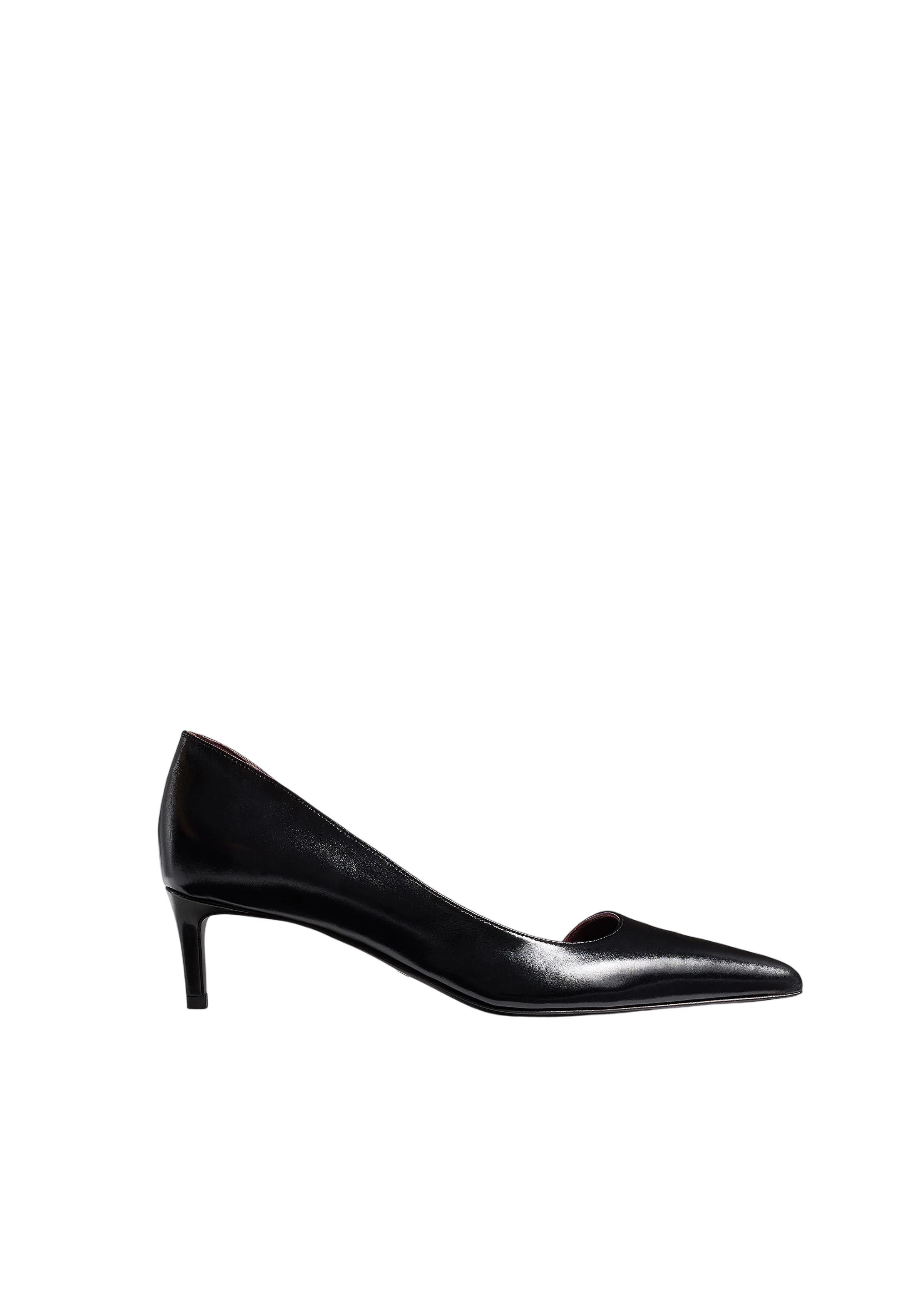 Jett D'orsay Low Pump In Black Glazed Leather