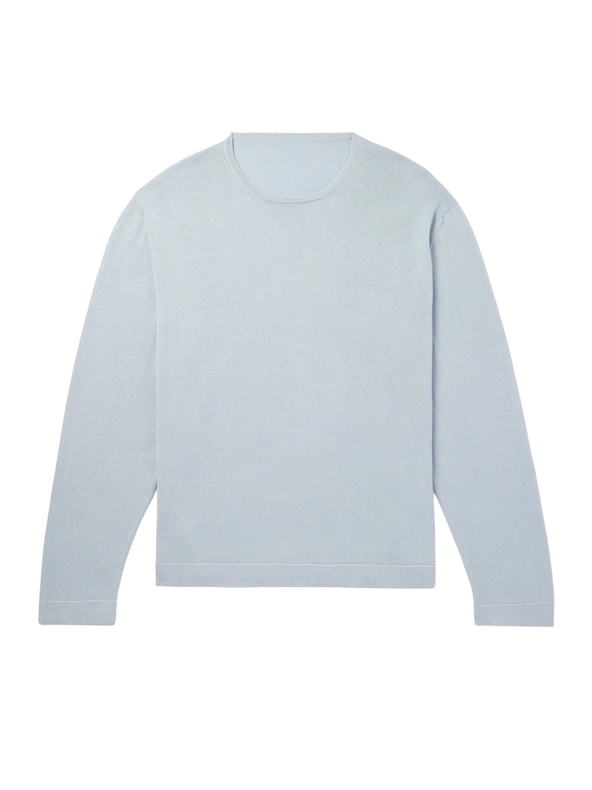 Mélange Mouliné-Cotton Sweater