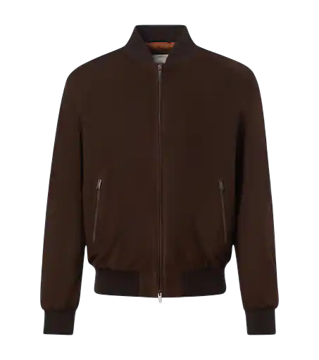 Suede Bomber Jacket