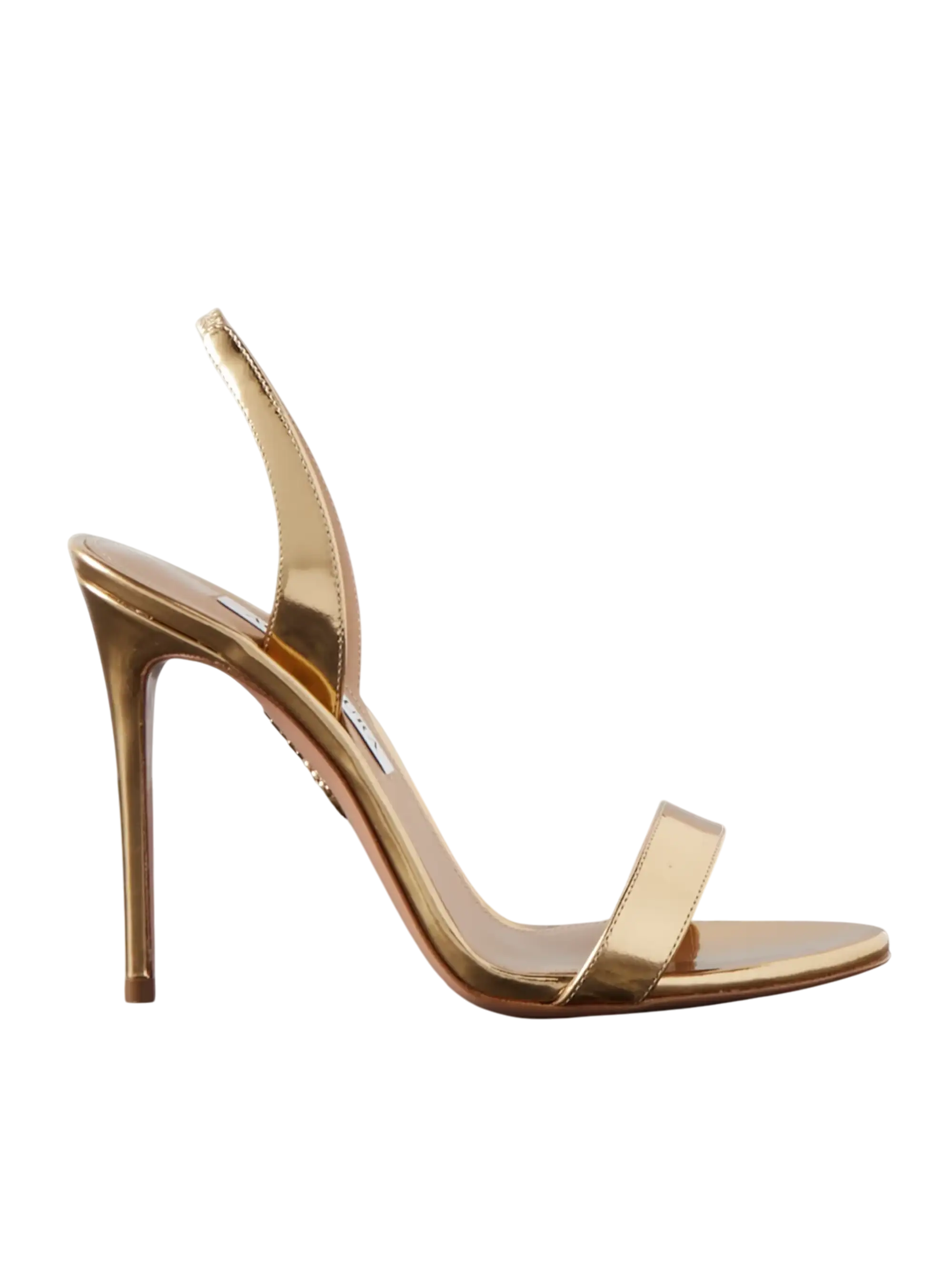 So Nude 105 Mirrored-Leather Slingback Sandals