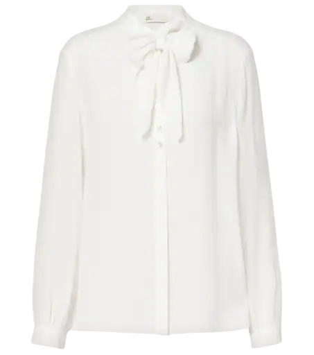 Tie-Neck Georgette Blouse