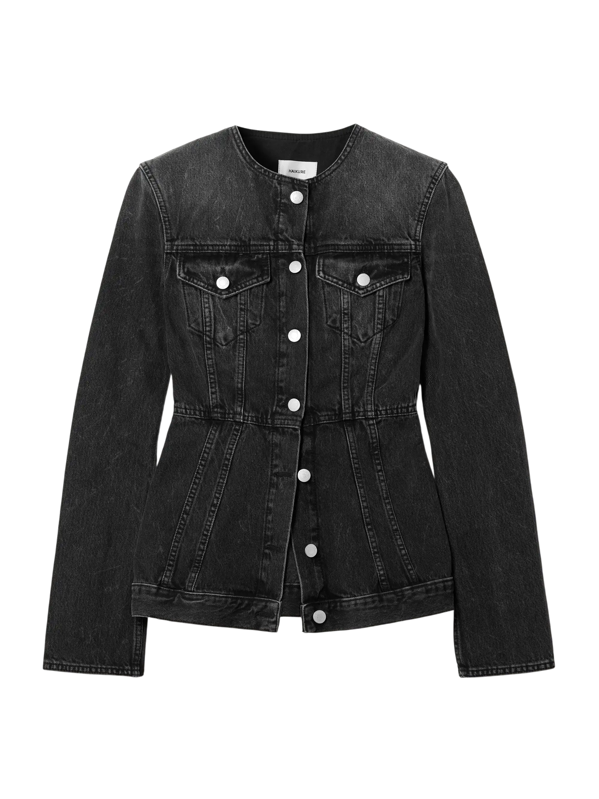 Temple Paneled Denim Jacket