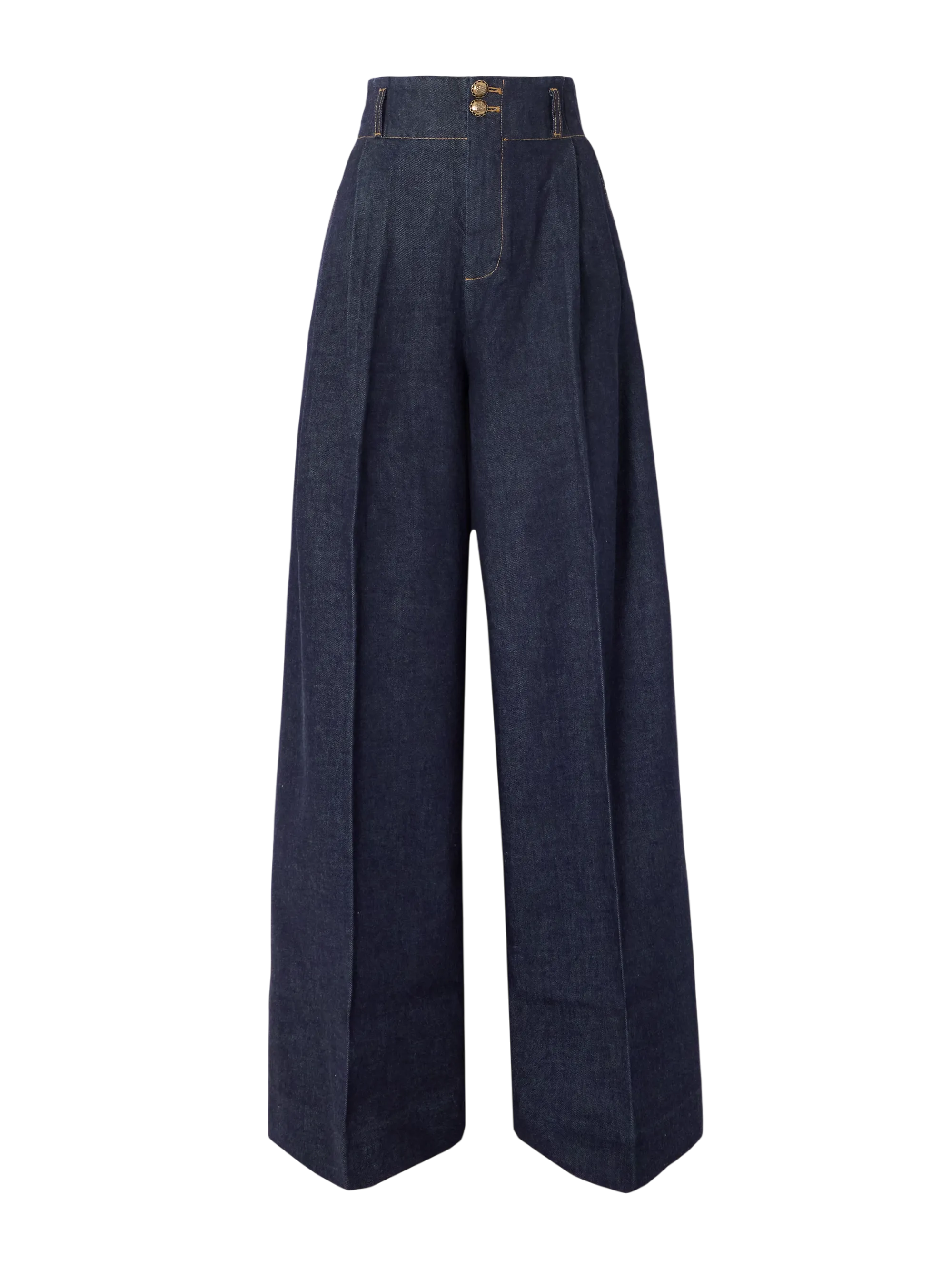 Zimmermann Hypnotic Pleated Wide-Leg Jeans